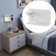 thumbnail image 5 of Lámpara de pared contemporánea, luz nocturna, lámpara de lectura ajustable, puerto de salida USB y blanco grande a la izquierda, 5 of 8