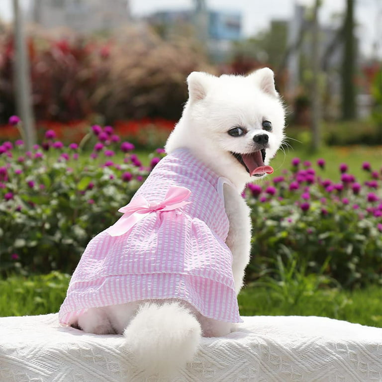 Cute Girl Dog Clothes For Small Dogs Dress Puppy Summer Clothes