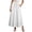 White, variant on ShomPort Maxi Skirt for Women Cotton Linen Summer Causal Elastic Waist Drawstring A-Line Long Skirts Vacation