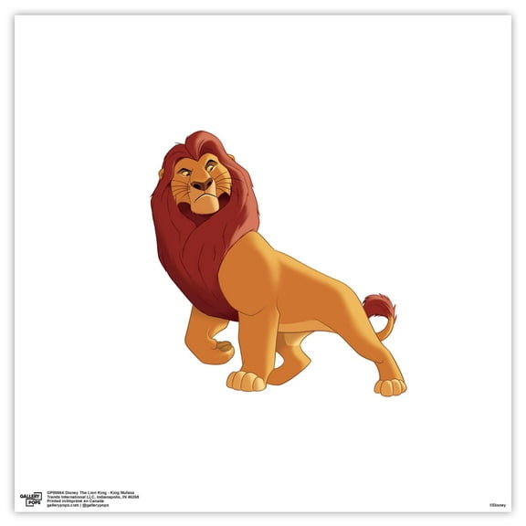 Gallery Pops Disney The Lion King - King Mufasa Wall Art, Unframed Version, 12" x 12"
