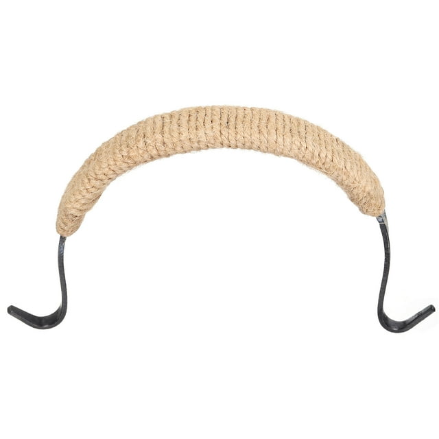Mango de tetera de metal envuelto en cuerda para tetera de 4.5 a 5 pulgadas, negro
