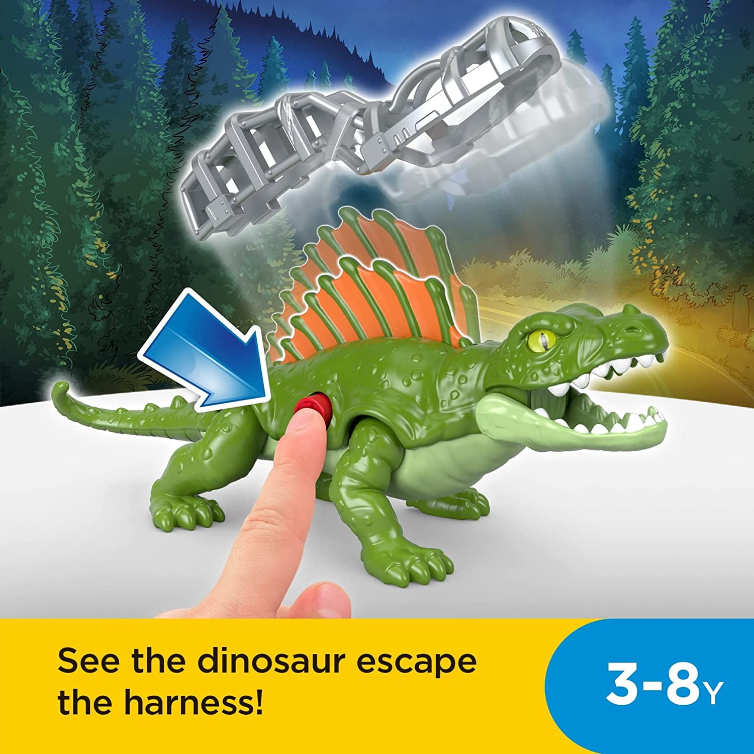 Imaginext Jurassic World Dominion, Multicolor, 3–8 years, 7.50 x 6.40", 0.39 lb