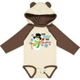 thumbnail image 3 of Inktastic Just Chillin' This Christmas Fun Snowman in Top Hat Boys or Girls Long Sleeve Baby Bodysuit, 3 of 5