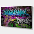thumbnail image 2 of Graffiti Art Mural Urbain - Impression sur Toile Art Abstrait de Rue, 2 of 3