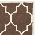 thumbnail image 4 of SAFAVIEH Cambridge Kevin Geometric Wool Area Rug, Dark Brown/Ivory, 4' x 6', 4 of 6