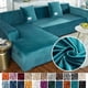 thumbnail image 2 of Velvet Sofa Cover Thick Elastic 1/2/3/4 Seater Sofa Cover for Living Room Velvet Plush L Shaped Corner Sofa Cover Couch Cover My Lux Decor Round, 2 of 27