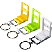 FUSO Multifunction Keychain With Smartphone Stand - Pack of 3 (Yellow, Green, White)