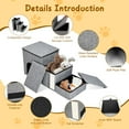 thumbnail image 3 of ZephyPaws Foldable Dog Stairs for Small Older Dogs Cats,4 in 1 Adjustable Pet Cat Stairs Steps with Storage, 3 of 11