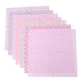 thumbnail image 3 of 7pcs Handmade DIY Cotton Cloth Light Pink Floral Patchwork Fabrics Materials for Sewing Scrapbooking Quilting (50x50cm), 3 of 3
