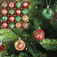 thumbnail image 6 of 16 Pcs 2.36 Inch Christmas Ball Ornaments Glittering Plastic Hanging Decorations Elf Balls Swirl Candy Cane Peppermint Red and Green Christmas Tree Pendants for Xmas Tree Decoration, 6 of 6