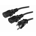 thumbnail image 1 of StarTech.com Cordon d'Alimentation pour Ordinateur - NEMA 5-15P à 2x C13 - 10 Pi. PXT101Y10, 1 of 4