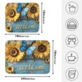 thumbnail image 2 of Ryvnso Butterfly on Sunflower Dish Drying Mat for Kitchen Countertop 18x24 Large Dish Pad Drainer Rack Dish Sink Mats, 2 of 7
