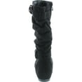 thumbnail image 4 of Forever Kayden-84 Women's Cut Out Side Zipper Strap Buckle Flat Heel Slouchy Boots, 4 of 7