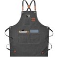 thumbnail image 1 of Dsscvnef Chef Tabliers pour Hommes Femmes avec Grandes Poches Dos en Toile Tablier de Travail Ajustable Robuste, 1 of 7