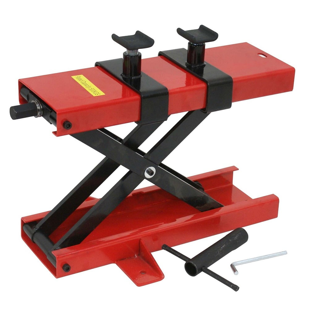 1100 Lb Motorcycle Lift Scissor Jack Stand ATV Lift Crank Operated Dirt