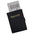 thumbnail image 6 of Leather Passport Holder Cover Wallet Card Case Travel Document Organizer Snap Closure, 6 of 29