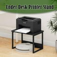 thumbnail image 3 of Printer Stand with Storage for Desk, Desktop Printer Stand Shelf Organzier for Home/Office Heavy Duty Printer Riser Under Desk Small Printer Table for Fax Machine Copier Scanner(Black), 3 of 14