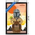 thumbnail image 3 of Star Wars: The Mandalorian - Geo Pop Sunset Wall Poster, 14.725" x 22.375", Framed, 3 of 3