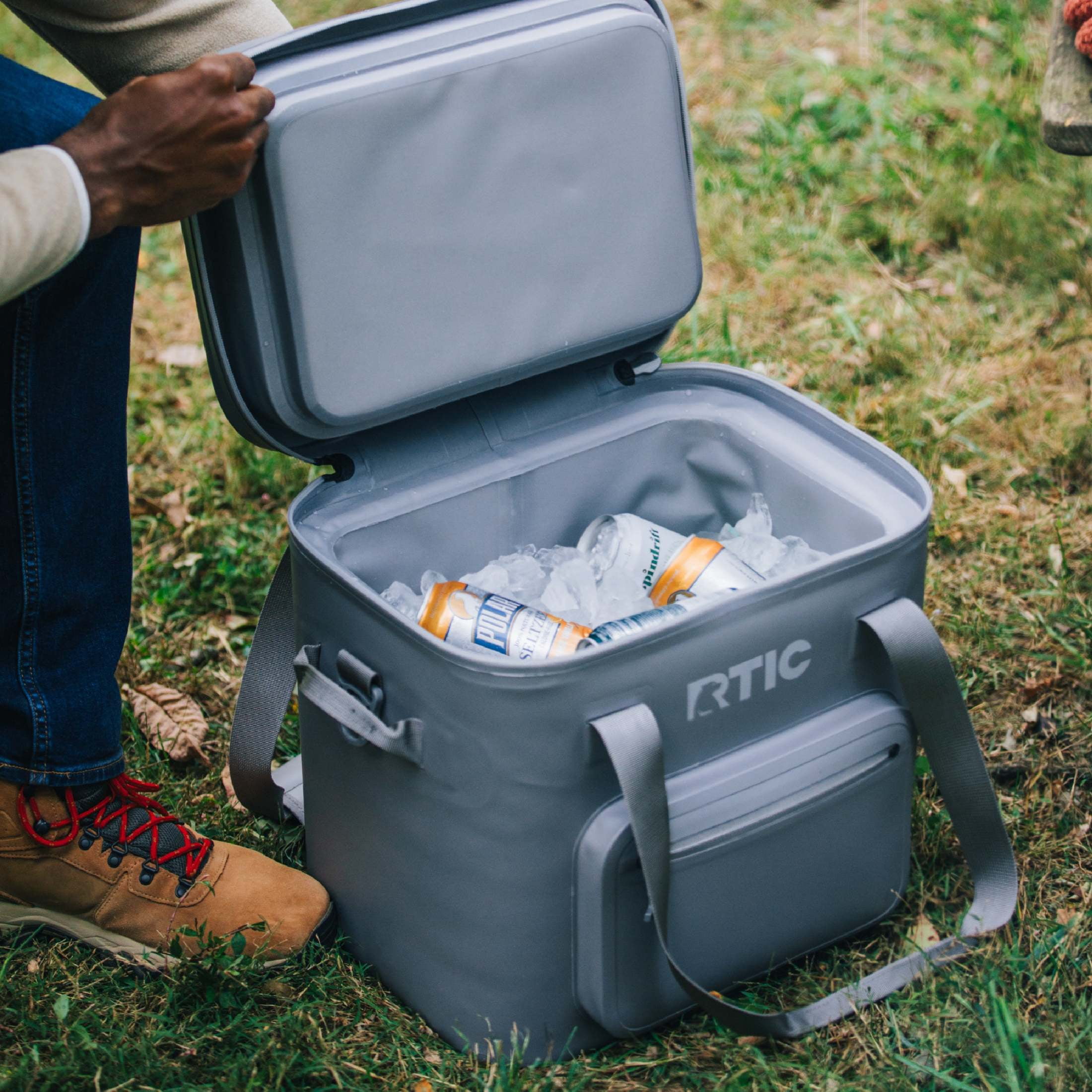RTIC 30-Can, 20 Qt, Ultra-Tough Soft Cooler Pro, Leakproof, Waterproof, Graphite