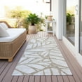 thumbnail image 6 of Addison Rugs Chantille Indoor/Outdoor Transitional Floral Beige Washable Runner Rug, 2'3" x 7'6", 6 of 6