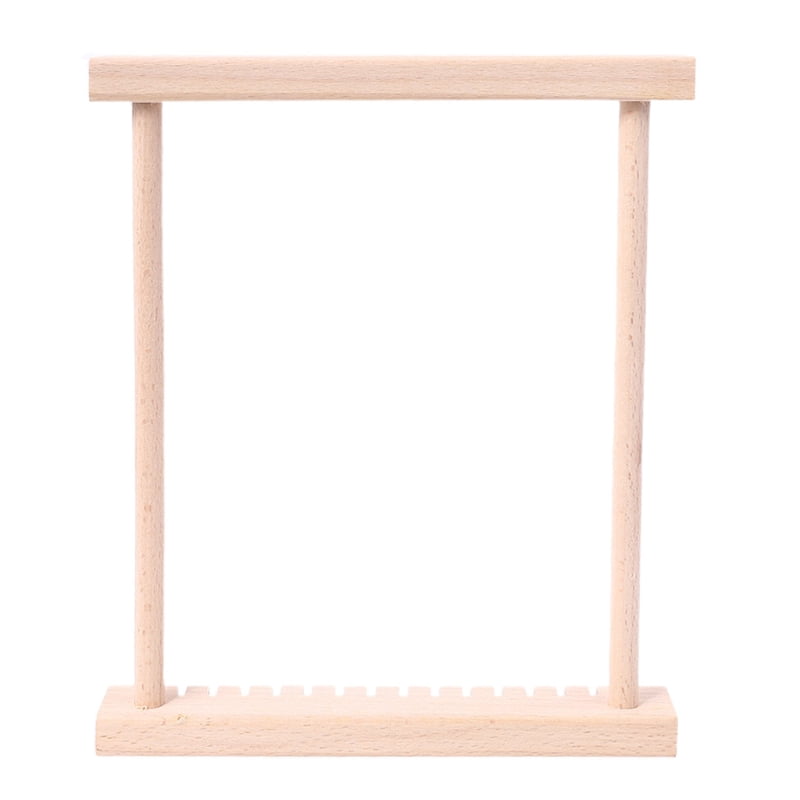Mini Wooden Knitting Machine Weaving Craft DIY Wool Knitted Handcraft Tool Kids Educational Montessori Toys