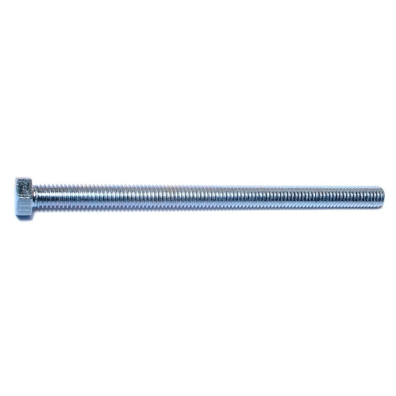 3/8"-16 x 6" Zinc Plated Steel Coarse Full Thread Hex Head Tap Bolts (6 pcs.)