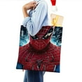 thumbnail image 4 of Spider-Man / Spiderman Bolso de tela con estampado de lienzo para mujer, bolsa de compras reutilizable y estética, con cremallera interior, regalo para mujer, 35 × 40 cm., 4 of 6