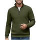 thumbnail image 4 of Ceisia Men Solid Color Long Sleeve Zippered Hooded Sporty Casual Daily Gift Outdoor Athletic Top, 4 of 6