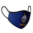thumbnail image 1 of Kansas Face Dust Shield Cover with fluid and moisture resistant fabric. Reusable and Washable, 1 of 2