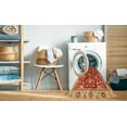 thumbnail image 2 of Ahgly Company Machine Washable Indoor Rectangle Abstract Orange Area Rugs, 3' x 5', 2 of 7