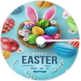 thumbnail image 1 of FMSHPON Easter Tree Skirt Colorful Eggs Bunny Xmas Christmas Tree Skirt Stand Mat for Holiday Party Decoration Indoor Outdoor 48 inches, 1 of 6