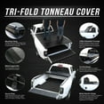 thumbnail image 4 of DNA Motoring Hard Folding Tri-Fold Tonneau Cover w/o Ram Box for 2019-2023 Ram 1500 76.3" Bed, 4 of 8