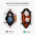 thumbnail image 3 of Purse Organizer Insert for Le Pliage S Handbags Insert Organizer（Orange, Small）, 3 of 6