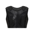 thumbnail image 1 of YiZYiF Kids Girls Glittery Racer Back Dance Top Sports Gymnastics Bra Top Tees, 1 of 7