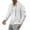 White, variant on lmcalzta Mens Lightweight Hoodies Button Drawstring Fall Athletic Sweatshirts with Pockets