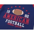 thumbnail image 3 of Beezizac Boys Pajamas AMERICAN FOOTBALL 2-Piece Classical Short Sleeve & Pants Cozy PJ Set Kid Sleepwear Size 12, 3 of 7