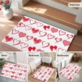 thumbnail image 5 of Valentine's Day Entryway Rug 2'x3'&nbsp; Non Slip Front Door Mats, Valentines Red Love Heart Romantic Entrance Rugs Indoor Outdoor Carpet, Washable Floor Mats Small Area Rug for Bedroom Kitchen, 5 of 8