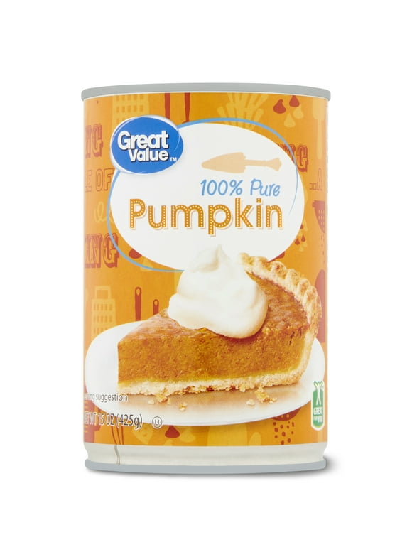 Great Value 100% Pure Pumpkin, 15 oz