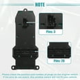 thumbnail image 6 of Left Driver Side Auto Power Window Switch Fit for Honda City Fit 2007-2008 Black, 6 of 7