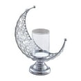 thumbnail image 4 of Candelabro en forma , soporte para vela, comedor, fiestas decorativas, decoración de mesa, adornos para dormitorio, soporte para luz de té Plata, 4 of 10
