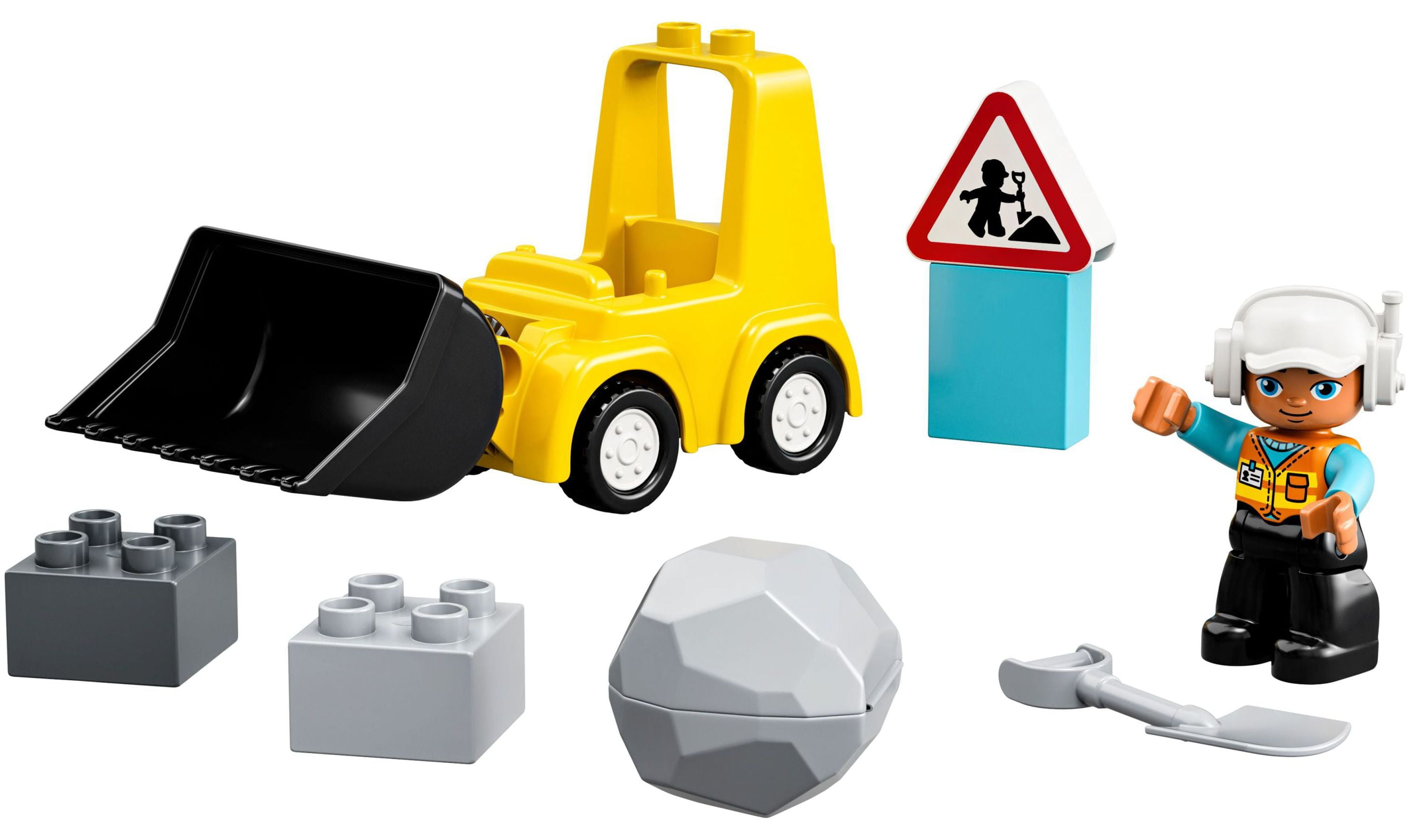 LEGO DUPLO Town Bulldozer Construction Vehicle 10930 Toy Set, Early Development and Activity Toys, Gift for Grandchildren, Toddlers, Boys & Girls Ages 2 Years Old and Up