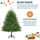 thumbnail image 5 of CazToi 4.5FT/138CM Árbol Navidad Artificial Incluye Luces LED Multicolor Base Plegable Decoración Interior, 5 of 7