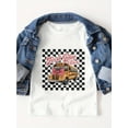 thumbnail image 2 of First Day of School Shirt - Kids' Soft Cotton T-Shirt with School Bus Graphic & Pink bow - Back to School outfit, Casual Top for Boys and Girls First Day of School attire, Comfortable Round Neck, 2 of 5
