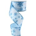 thumbnail image 1 of DINDOSAL Cinta navideña azul polvorienta con cable de 2.5" x 10 yardas Cinta con cable azul antiguo Cinta con cable azul francés para lazos de decoración del árbol de Navidad, coronas, manualidades, d, 1 of 4