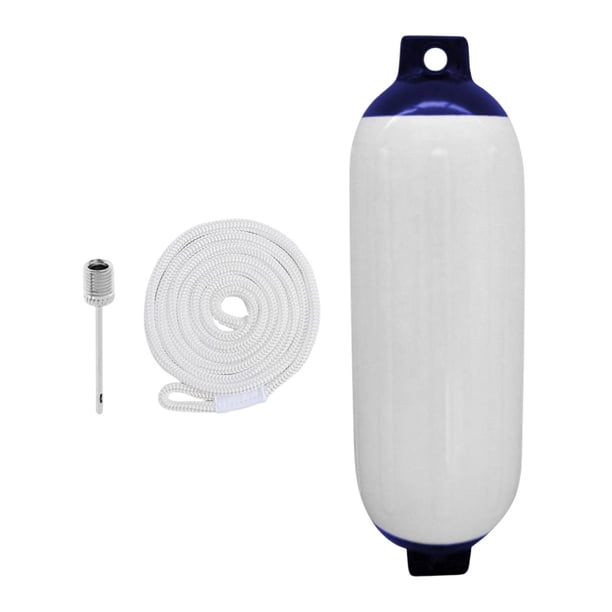 Muelle de bola de barco redondo con pasador inflable y ancla de boya de de protección de cuerda con blanco Sharpla Bola de defensa de barco