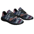 thumbnail image 6 of Memorial Day Jesus ChriStAnd The American flag Veteran Patriotic American flag Eagle Shoes Sneakers Black Size 7, 6 of 7