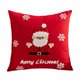 thumbnail image 2 of Decoraciones navideñas, adornos navideños, funda de cojín navideña bordada de algodón de 45x45 cm para decoración invernal de camas, sofás, cojines y coches. Ilumina el ambiente festivo. Funda de cojí, 2 of 5