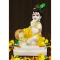 thumbnail image 6 of IBA Indianbeautifulart Hindu God Baby Krishna Statue Idol Murti Spiritual Figurine Religious Showpiece Home & Office Table Décor-S8, 6 of 7