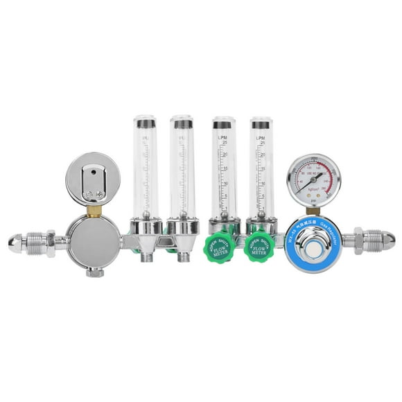 Dual Argon RegulatorWX‑55X‑2L Argon Regulator Dual Argon Flowmeter Regulator Flowmeter Gas Regulator Eco-Friendly Materials