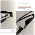 thumbnail image 6 of Men Women Office Eye Protection Y2K Optical Spectacle Eyeglass PC Round Eyeglasses Frame Eyewear Computer Goggles Anti-Blue Light Glasses BEIGE, 6 of 8
